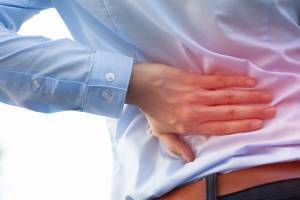 Man Having Back pain after work